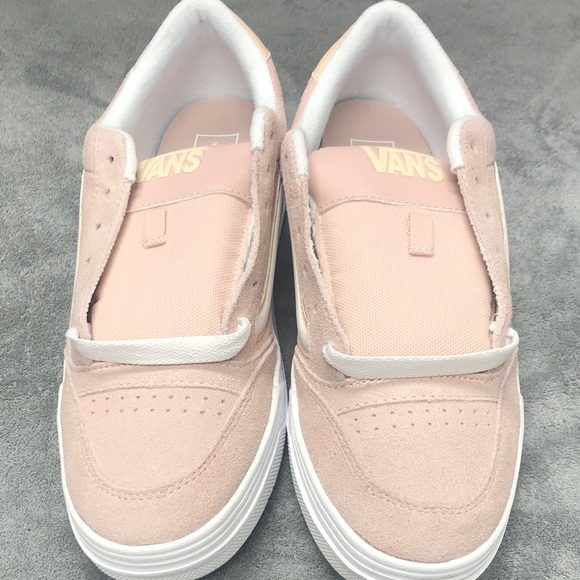 Vans Hylane Sepia Rose and White Suede Sneakers - Picture 4 of 6